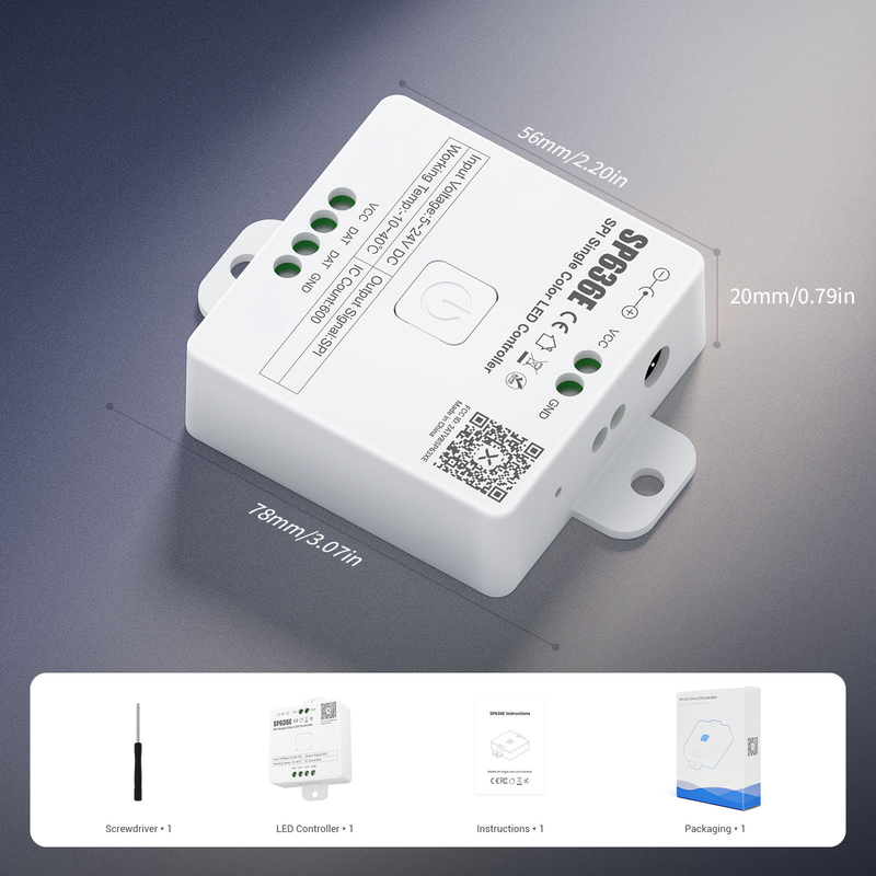 Ελεγκτής (Controller) & Dimmer για Μονόχρωμες Ταινίες LED